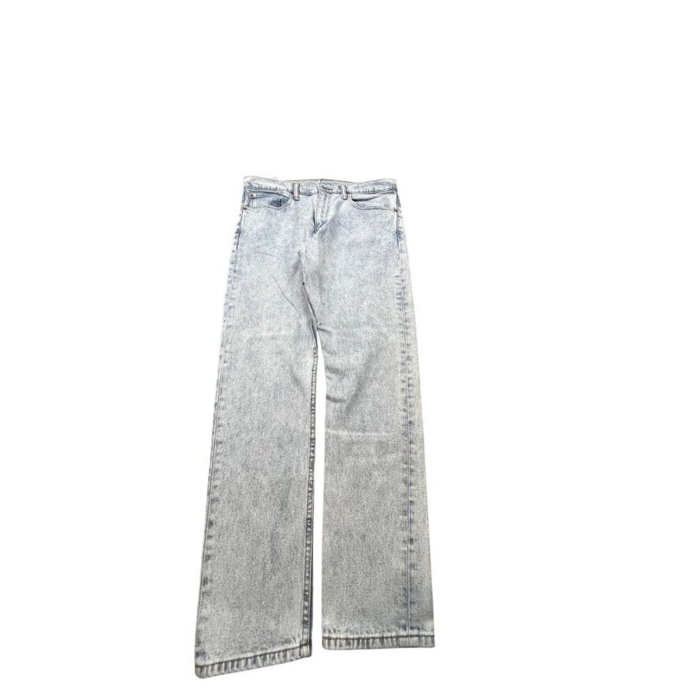 Levis Mens 34x31 Light Wash Denim Jeans Straight Fit Preppy Grunge Casual